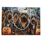 Wirehaired Pointing Griffon Halloween Spooky Groot Cadeauzakje (Achterkant)
