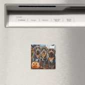 Wirehaired Pointing Griffon Halloween Spooky Magneet (Insitu (Vaatwasser))