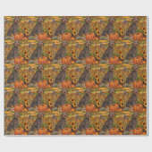 Wirehaired Pointing Griffon Herfst Thanksgiving Cadeaupapier (Vlak)