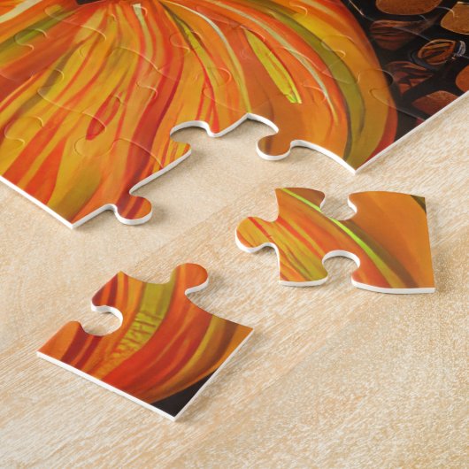 Wirehaired Pointing Griffon Herfst Thanksgiving Legpuzzel (Zijkant)