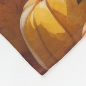 Wirehaired Pointing Griffon herfstbladeren Fleece Deken (Hoek)