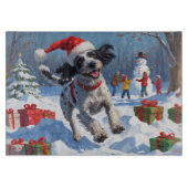 Wirehaired Pointing Griffon in Snow Christmas Pet Snijplank (Voorkant)