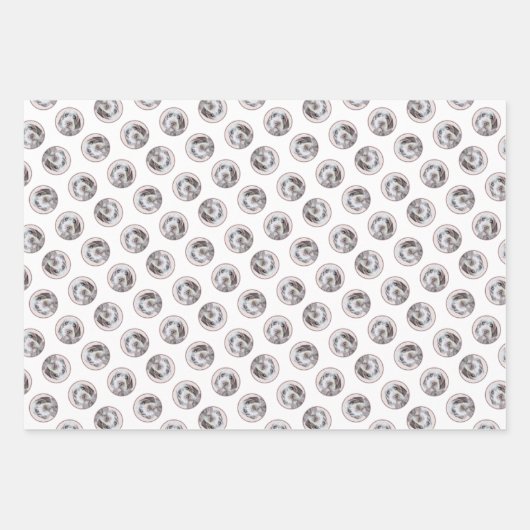 Wirehaired Pointing Griffon Painting Pet Dog Art Inpakpapier Vel (Voorkant 2)