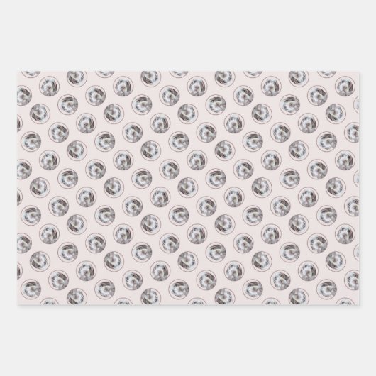 Wirehaired Pointing Griffon Painting Pet Dog Art Inpakpapier Vel (Voorkant)