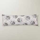 Wirehaired Pointing Griffon Painting Pet Dog Art Lichaamskussen (Achterkant)