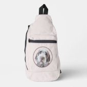 Wirehaired Pointing Griffon Painting Pet Dog Art Sling Bag (Voorkant)