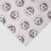 Wirehaired Pointing Griffon Painting Pet Dog Art Tissuepapier (Detail)