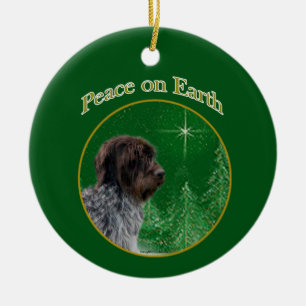 Wirehaired Pointing Griffon Peace Keramisch Ornament