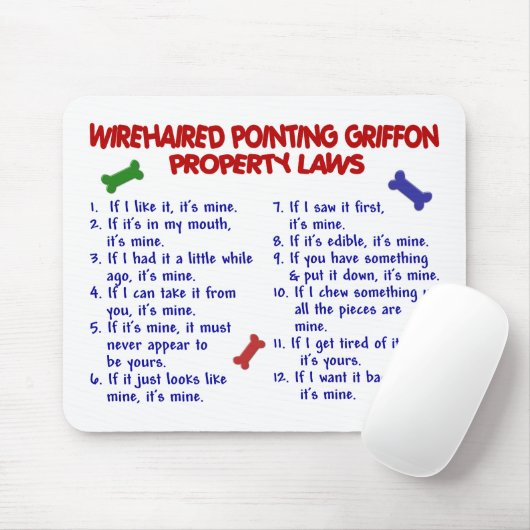 WIREHAIRED POINTING GRIFFON Property Laws 2 Muismat (Met muis)