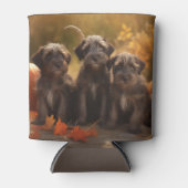 Wirehaired Pointing Griffon Puppy Autumn Blikjeskoeler (Voorkant)