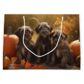 Wirehaired Pointing Griffon Puppy Autumn Groot Cadeauzakje (Voorkant)