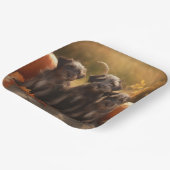 Wirehaired Pointing Griffon Puppy Autumn Papieren Bordje (Gebogen)