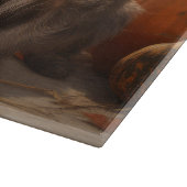 Wirehaired Pointing Griffon Puppy Autumn Snijplank (Hoek)