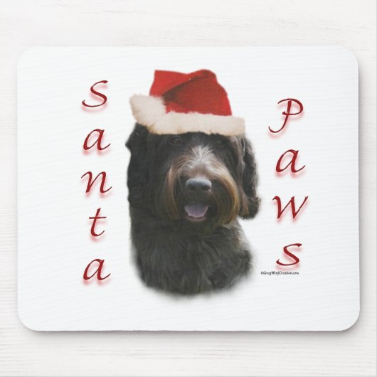 Wirehaired Pointing Griffon Santa Paws Muismat (Voorkant)