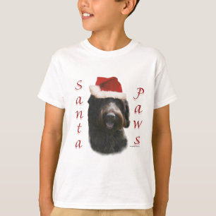 Wirehaired Pointing Griffon Santa Paws T-shirt