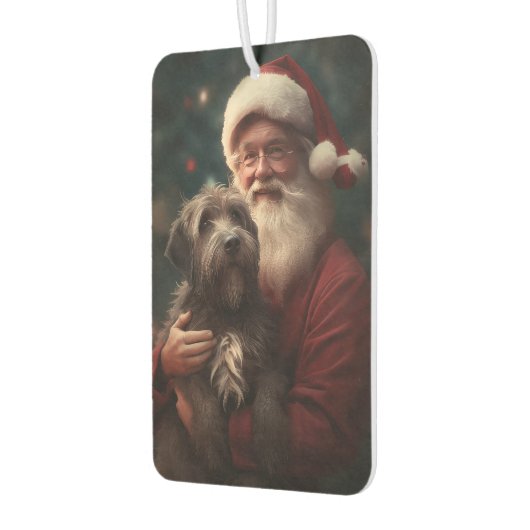 Wirehaired Pointing Griffon Sinterklaas Kerstmis Luchtverfrisser (Links)
