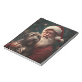 Wirehaired Pointing Griffon Sinterklaas Kerstmis Notitieblok (Linkerzijde)