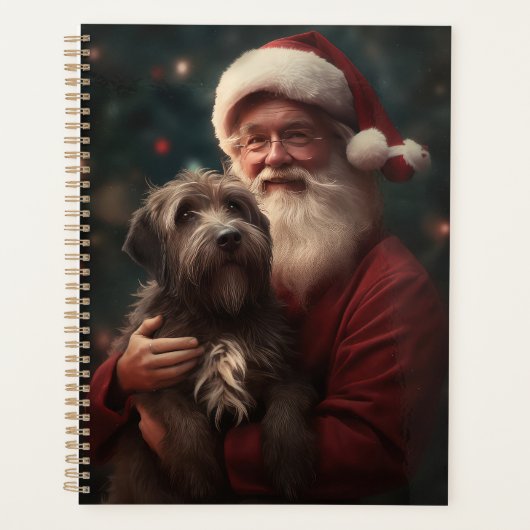 Wirehaired Pointing Griffon Sinterklaas Kerstmis Planner (Voorkant)