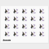 Wirehaired Pointing Griffon Trick Ronde Sticker (Vel)