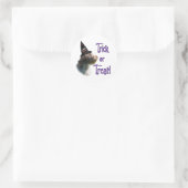 Wirehaired Pointing Griffon Trick Ronde Sticker (Tas)