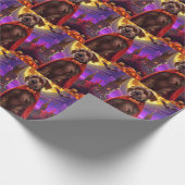 Wirehaired Pointing Griffon Vampire Pumpkins eng Cadeaupapier (Hoek)