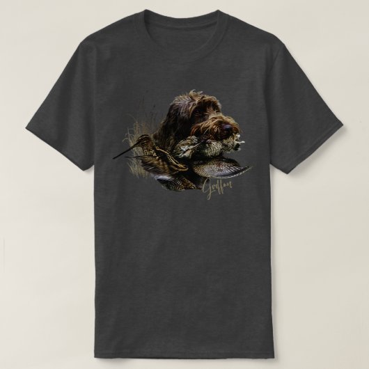 Wirehaired Pointing Griffon Woodhunting T-shirt (Design voorkant)