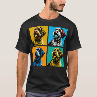 Wirehaired Pointing Griffons Art Hondenliefhebber  T-shirt