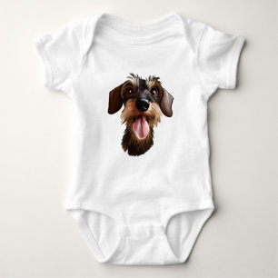 Wirehaired Teckel Baby Bodysuit