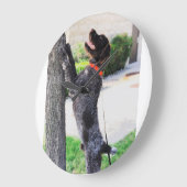 Wirehares Pointing Griffon Clock Grote Klok (Hoek)