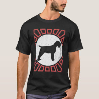 Wirehares Pointing Griffon Dog Retro T-shirt