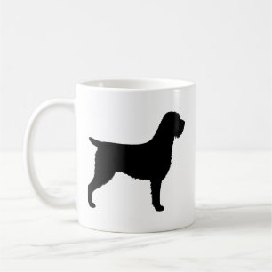 Wirehares Pointing Griffon Dog Silhouettes Koffiemok