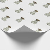 Wirehares Pointing Griffon Gift Wrapping Paper Cadeaupapier (Hoek)
