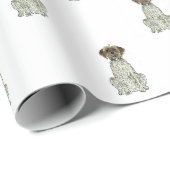 Wirehares Pointing Griffon Gift Wrapping Paper Cadeaupapier (Rol Hoek)