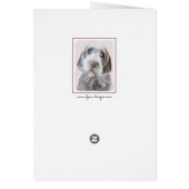 Wirehares Pointing Griffon Painting - Dog Art (Achterkant)