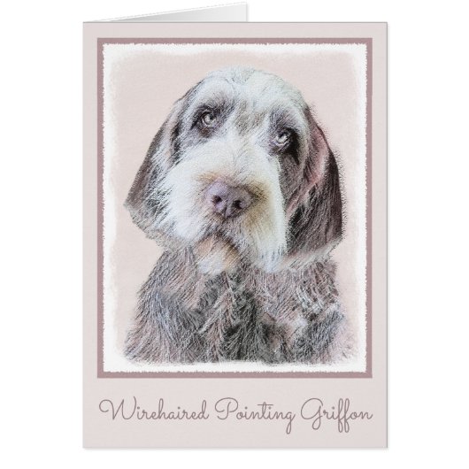 Wirehares Pointing Griffon Painting - Dog Art (Voorkant)