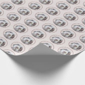 Wirehares Pointing Griffon Painting - Dog Art Cadeaupapier (Hoek)