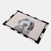 Wirehares Pointing Griffon Painting - Dog Art Deurmat (Schuin)