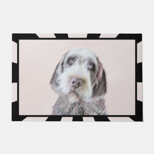 Wirehares Pointing Griffon Painting - Dog Art Deurmat (Voorkant)