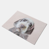 Wirehares Pointing Griffon Painting - Dog Art Deurmat (Schuin)