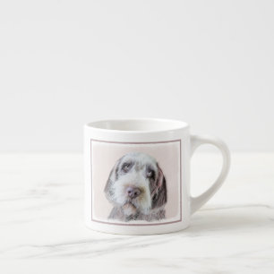 Wirehares Pointing Griffon Painting - Dog Art Espresso Kop
