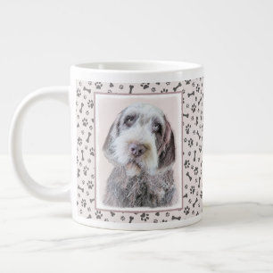 Wirehares Pointing Griffon Painting - Dog Art Grote Koffiekop