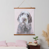 Wirehares Pointing Griffon Painting - Dog Art Hangend Wandkleed (Slaapkamer)