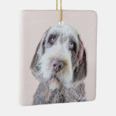 Wirehares Pointing Griffon Painting - Dog Art Keramisch Ornament (Rechts)