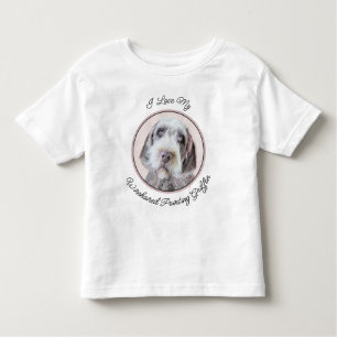 Wirehares Pointing Griffon Painting - Dog Art Kinder Shirts