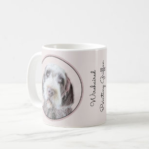 Wirehares Pointing Griffon Painting - Dog Art Koffiemok