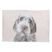 Wirehares Pointing Griffon Painting - Dog Art Kussensloop (Achterkant)