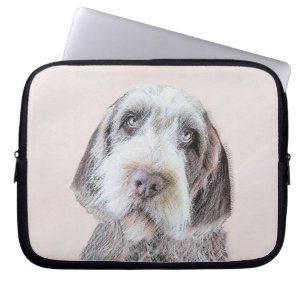 Wirehares Pointing Griffon Painting - Dog Art Laptop Sleeve