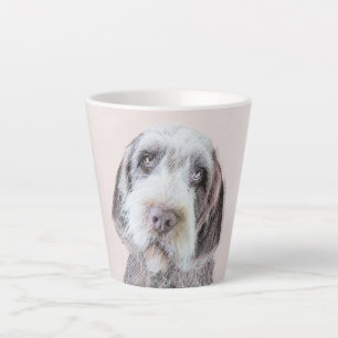 Wirehares Pointing Griffon Painting - Dog Art Latte Mok