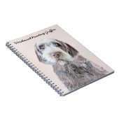 Wirehares Pointing Griffon Painting - Dog Art Notitieboek (Rechterzijde)