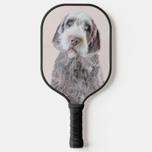 Wirehares Pointing Griffon Painting - Dog Art Pickleball Paddle (Voorkant)